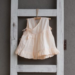 Cotton Tapioca Beige Wind Dress Baby Girl